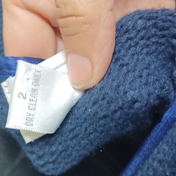 Vintage Tanner Sport Floral wool Cardigan Womens L V Neck Blue pink roses - Picture 6 of 6